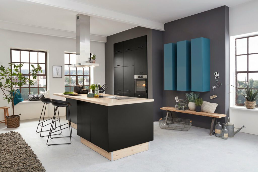 Brigitte Matt Black Kitchen | Totally Kitchens, Southampton