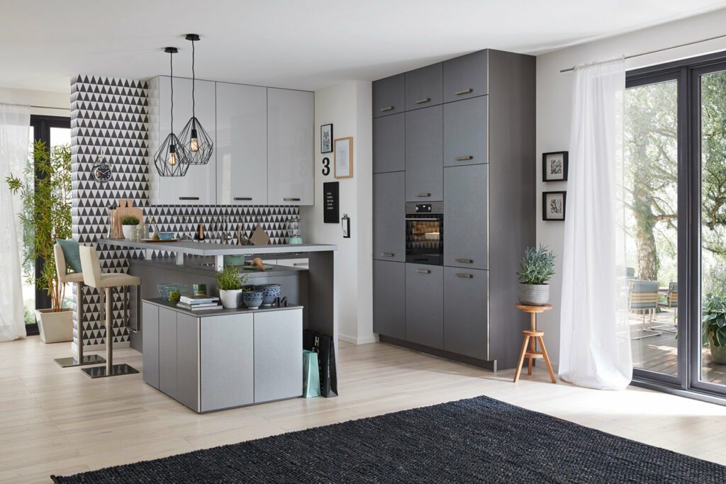 Brigitte Matt Grey Compact Kitchen 2 1 | Totally Kitchens, Southampton