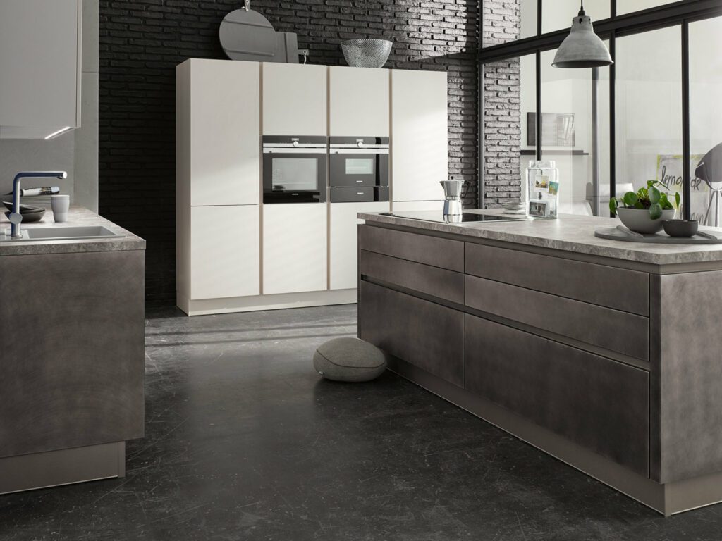 Brigitte Metallic Look Kitchen | Totally Kitchens, Southampton