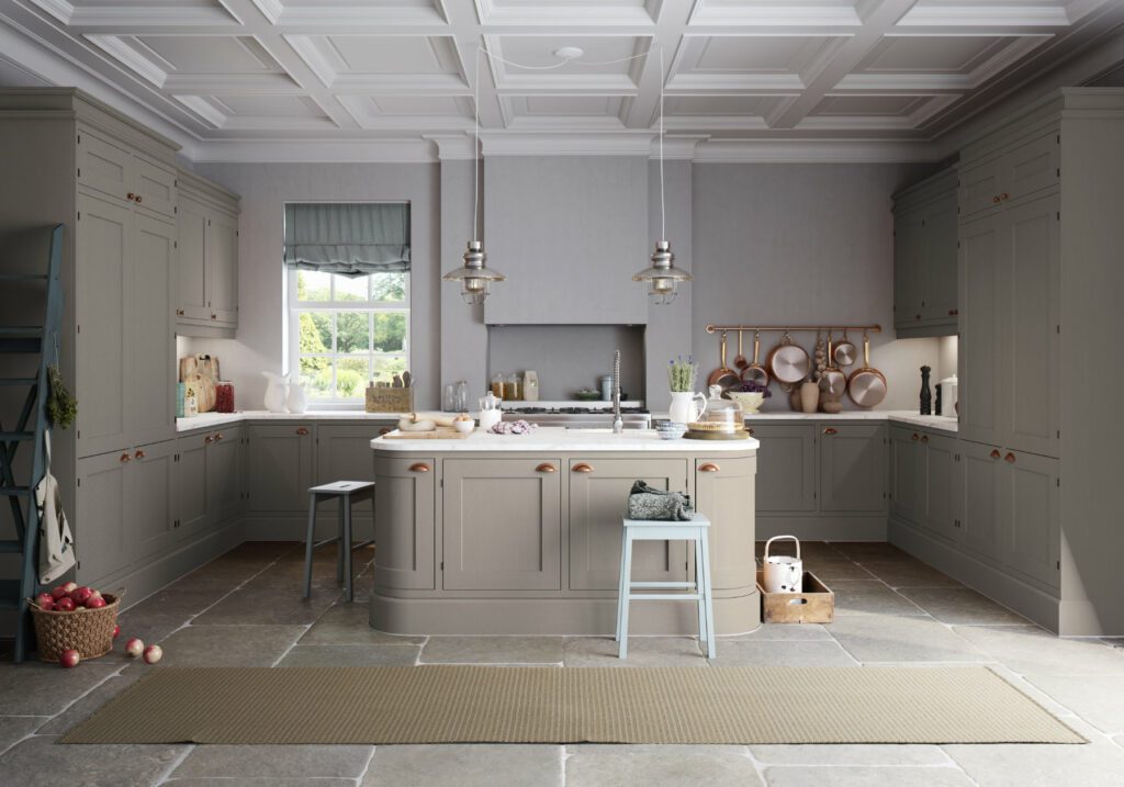 Manor Interiors Grey Shaker U Shaped Kitchen | Totally Kitchens, Southampton