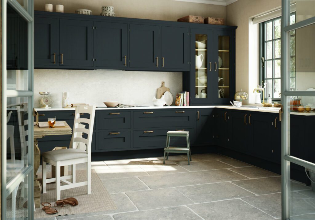 Manor Interiors Navy Shaker Kitchen | Totally Kitchens, Southampton